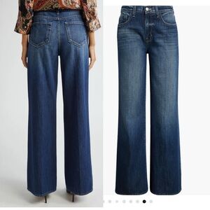 L’Agence High Rise Wide Leg Dark Jeans Women 29 Alicent Grainger Business Casual